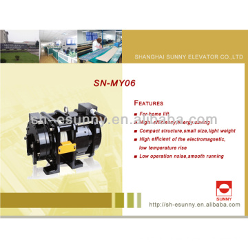 2014 motor de elevación de ascensor caliente SN-TMMY06 320-450kg precio competitivo
